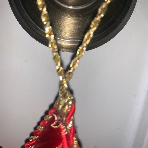 Satin star-shaped kimono pillow ornament - Picture 4 of 4